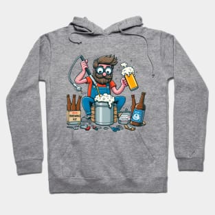 Crafting Man:  Craft beer Brewing Foam Sudz Hoodie